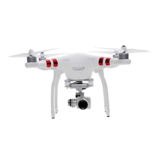 Drone intelligente DJI Phantom 3 Standard con telecamera 4K, bianco, A+