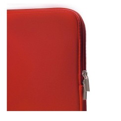 Fodera in neoprene rossa per laptop da 15" e 15,6"