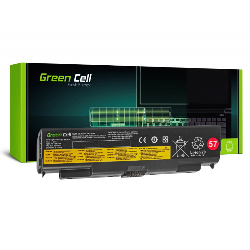 Batteria a celle verdi Lenovo ThinkPad T440P T540P W540 W540 W541 L440 L540 / 11.1V 4400mAh