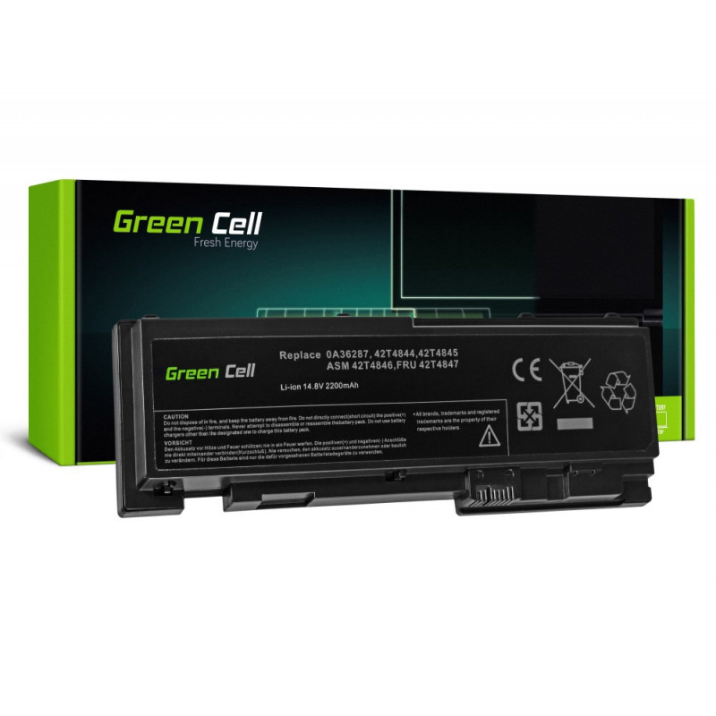 Batteria a celle verdi per Lenovo ThinkPad T420s T420si / 14.4V 2200mAh