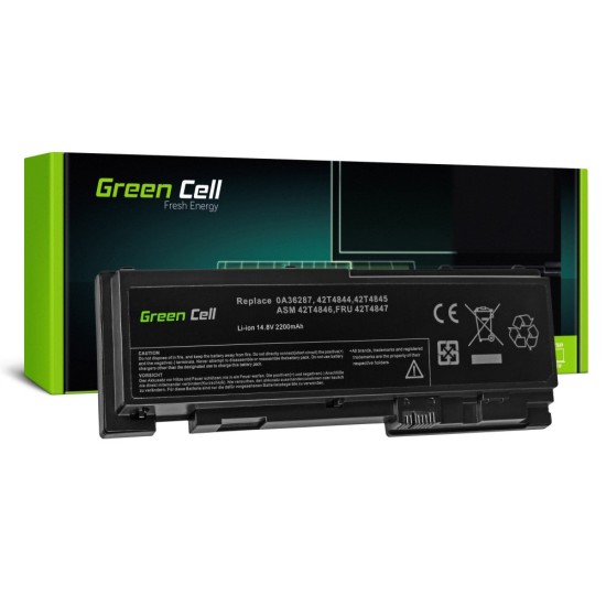 Batteria a celle verdi per Lenovo ThinkPad T420s T420si / 14.4V 2200mAh