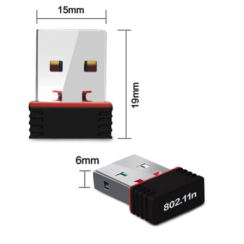 Adattatore Wifi USB Wireless 2,4G, WLAN, USB 2.0, Ricevitore Wifi per Tablet/PC/TV, A+