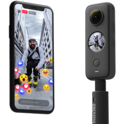 Insta360 One X2 Pocket Sports Camera, ActionCam 5.7K Touch Screen 360° impermeabile, A+