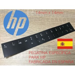 Kit adesivi tastiera HP Elitebook, Probook, Envy, Pavillion Spagnolo 14mm x 14mm