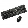Kit Tastiera + Mouse USB PCCASE Wired Nero, Nuovo