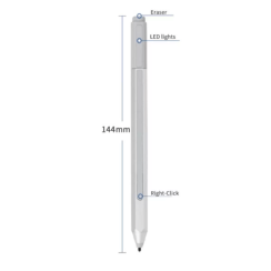 Penna stilo 1710 argento originale Microsoft Surface Pro 3/4/5/5/6/7+/8, Laptop, Go, Surface Book