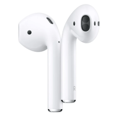 Apple AirPods 2 con custodia di ricarica wireless, bianco, A+