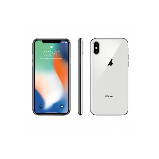 Apple IPhone X 256GB, Argento, A+