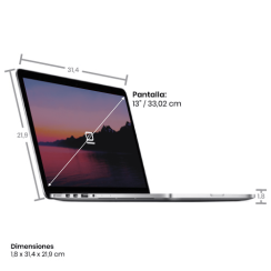 Apple MacBook Pro 13" i7 16GB SSD 512GB Argento 2015