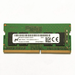 Memoria RAM Micron 8GB DDR4 SODIMM 1Rx16 PC4-3200AA-SCO-11 3200 mhz, 1.2 v, 260 pin, Km0