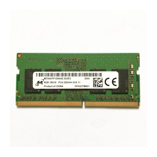Memoria RAM Micron 8GB DDR4 SODIMM 1Rx16 PC4-3200AA-SCO-11 3200 mhz, 1.2 v, 260 pin, Km0