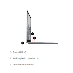 Microsoft Surface Laptop 1 i7 8GB 256GB Touch 13.5" Argento