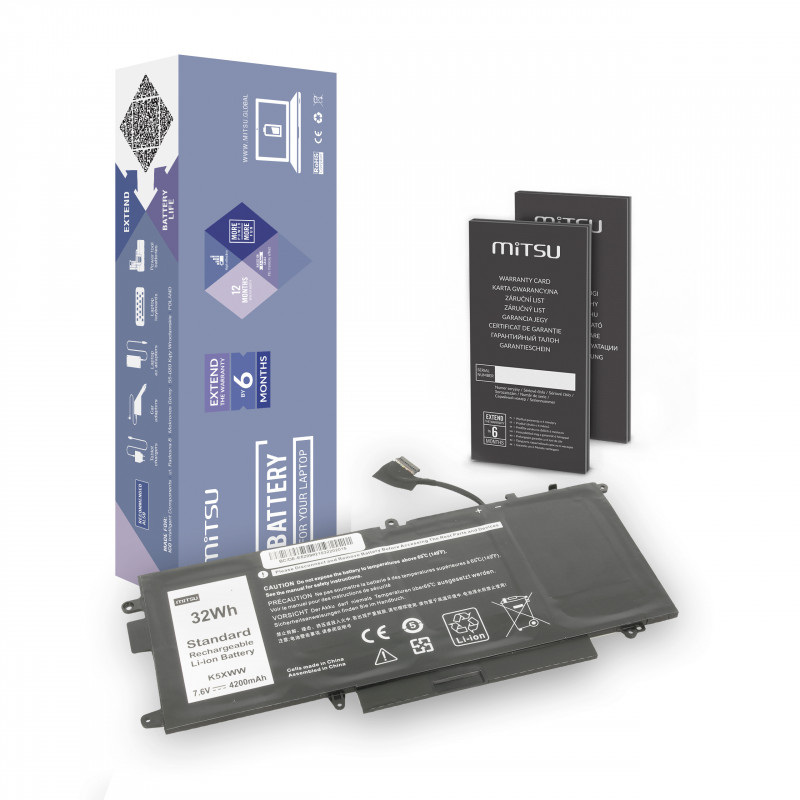 Mitsu Batteria per Dell Latitude E5289 / 7.6V (7.4V) 4200 mAh