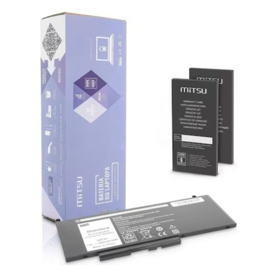 Mitsu Batteria per Dell Latitude E5470, E5570 (6000 mAh) 7.6V