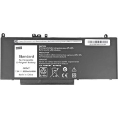 Mitsu Batteria per Dell Latitude E5470, E5570 (6000 mAh) 7.6V