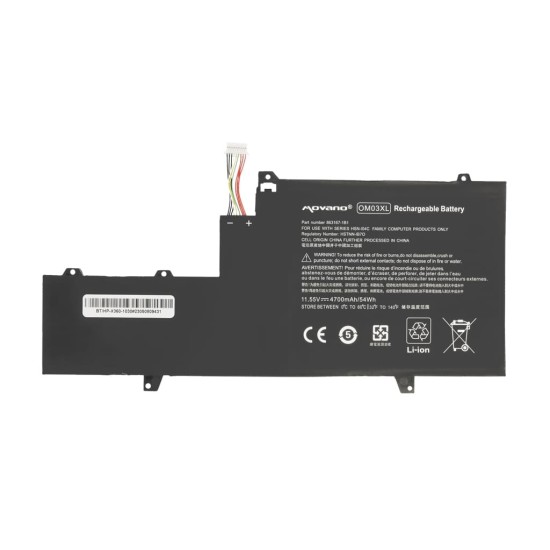 Mitsu Batteria per Dell XPS 13 9360 7,6 V (7,4 V) 6100 mAh (46 Wh)