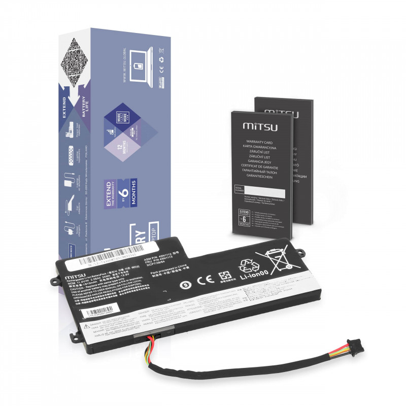 Mitsu Batteria per Lenovo ThinkPad T440s / 11.4V 2160 mAh
