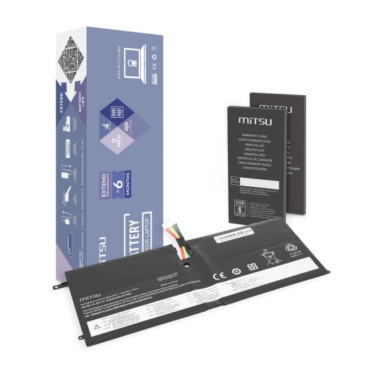 Mitsu Batteria per Lenovo Thinkpad X1 Carbon 14,8 V (14,4 V) 3200 mAh (47 Wh)