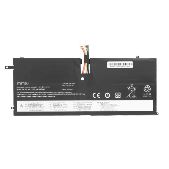 Mitsu Batteria per Lenovo Thinkpad X1 Carbon 14,8 V (14,4 V) 3200 mAh (47 Wh)