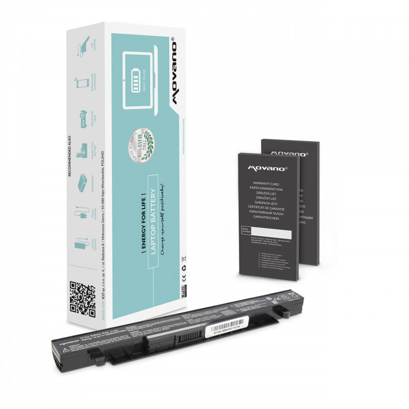 Batteria Movano per Asus X550, A450, F450, K550 / 14,4V (14,8V) 2200 mAh