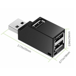 Moltiplicatore HUB USB 3.0 mini portatile 3 porte USB