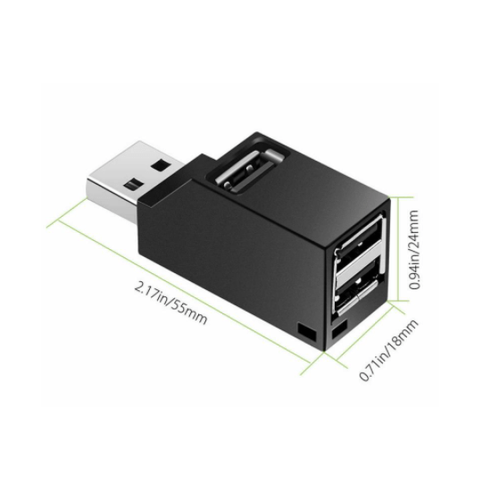 Moltiplicatore HUB USB 3.0 mini portatile 3 porte USB