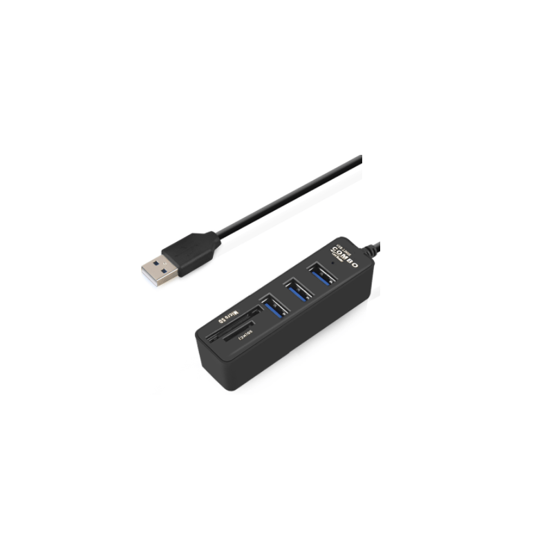 Moltiplicatore HUB USB 3.0 e lettore Micro SD e SD (HC)