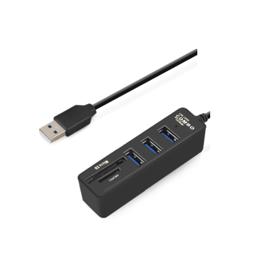 Moltiplicatore HUB USB 3.0 e lettore Micro SD e SD (HC)