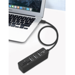 Moltiplicatore HUB USB 3.0 e lettore Micro SD e SD (HC)