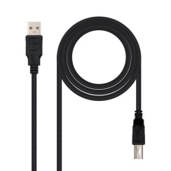 Nanocable Cavo per stampante USB-A 2.0 maschio a USB-B maschio 1.80m