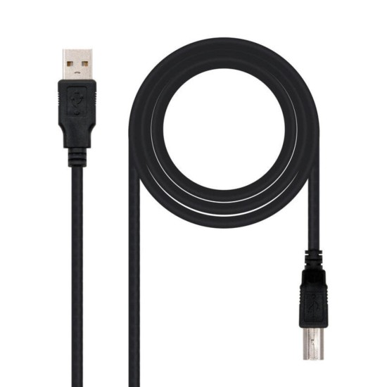 Nanocable Cavo per stampante USB-A 2.0 maschio a USB-B maschio 1.80m