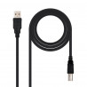 Nanocable Cavo per stampante USB-A 2.0 maschio a USB-B maschio 1.80m