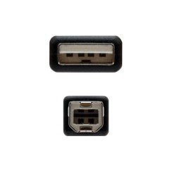 Nanocable Cavo per stampante USB-A 2.0 maschio a USB-B maschio 1.80m