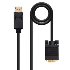 Nanocable Convertitore da Displayport a VGA 2M/M Nero