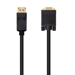Nanocable Convertitore da Displayport a VGA 2M/M Nero