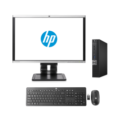 Pack Mini Desktop HP con Monitor 24", Tastiera e Mouse