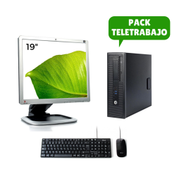 Pacchetto Telelavoro: Monitor 19", i3 4160, tastiera e mouse