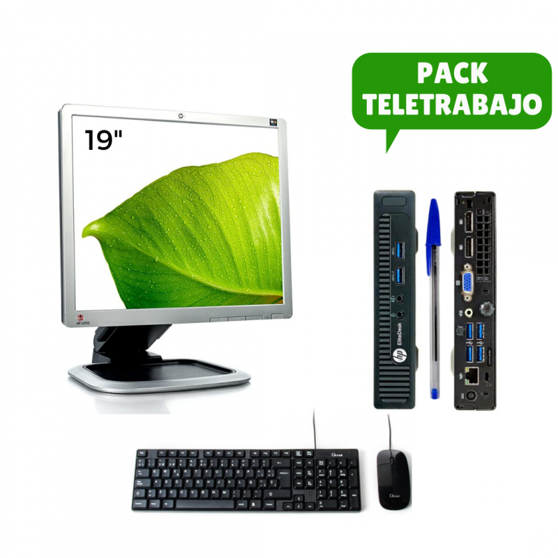 Pacchetto Telelavoro: Monitor 19" + Mini PC i5, tastiera e mouse