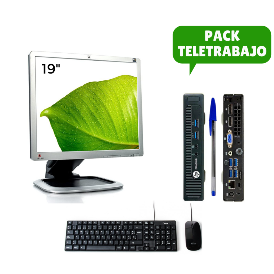 Pacchetto Telelavoro: Monitor 19" + Mini PC i5, tastiera e mouse