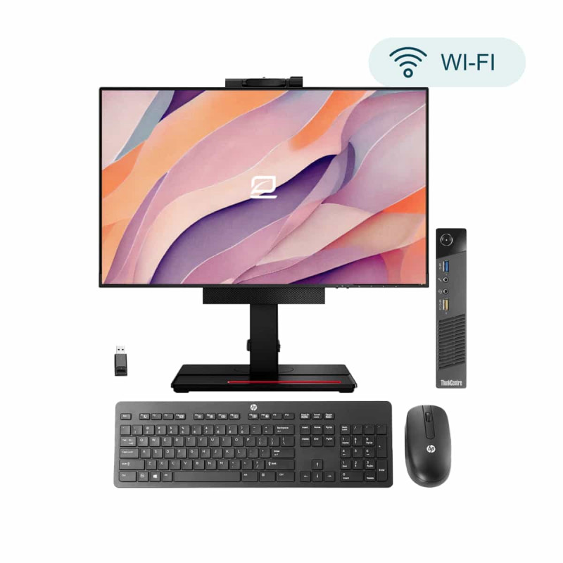 Pack Lenovo AIO Tiny i5 21.5" + Tastiera e Mouse HP