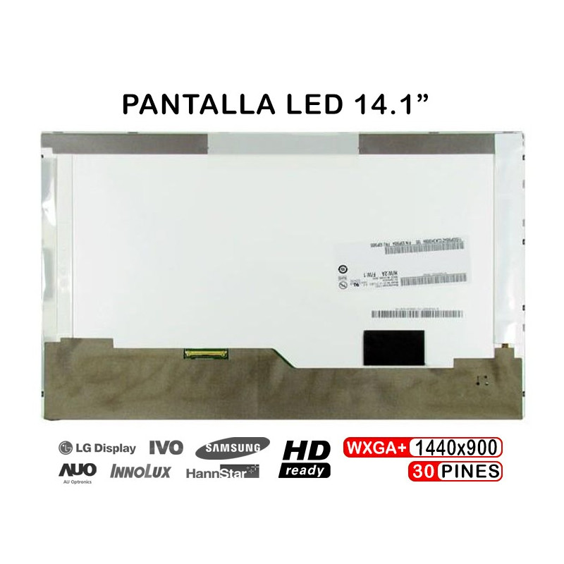 SCHERMO A LED PER LAPTOP DA 14,1" B141PW04 LTN141BT09 LP141WP3-TLA1