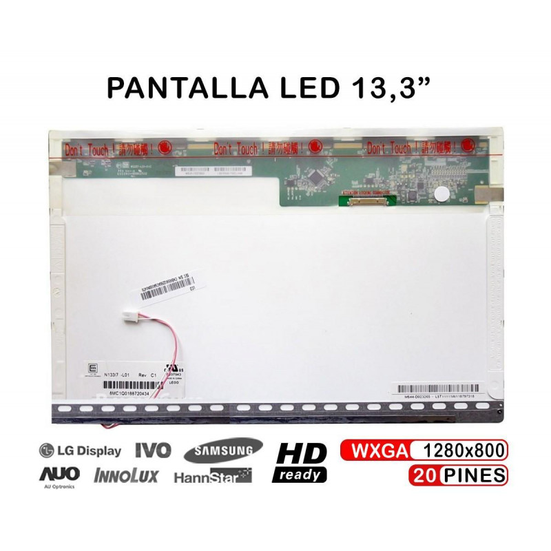 DISPLAY LCD DA 13,3" PER APPLE MACBOOK 661-3959 13,3" LAPTOP LP133WX1(TL)(A1)