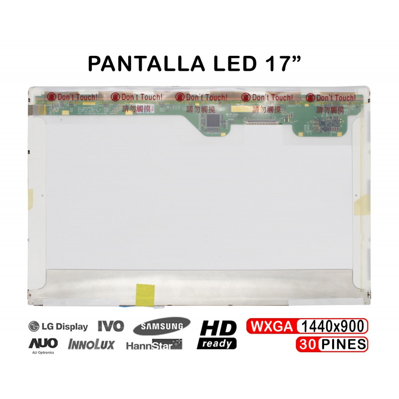 SCHERMO LCD DA 17" PER LAPTOP LP171W01 LP171WP4 LP171WX2 LTN170X2-L02 N170C2-L02 B170PW06