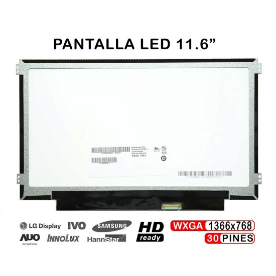 11,6" SCHERMO LAPTOP A LED B116XTN02.1 N116BGE-EA2 B116XTN01.0