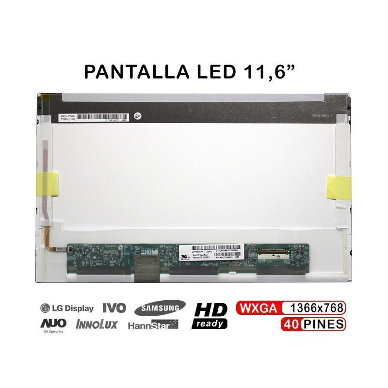 DISPLAY A LED DA 11,6" PER LAPTOP LP116WH1 (TL) (A1) LP116WH1-TLA1