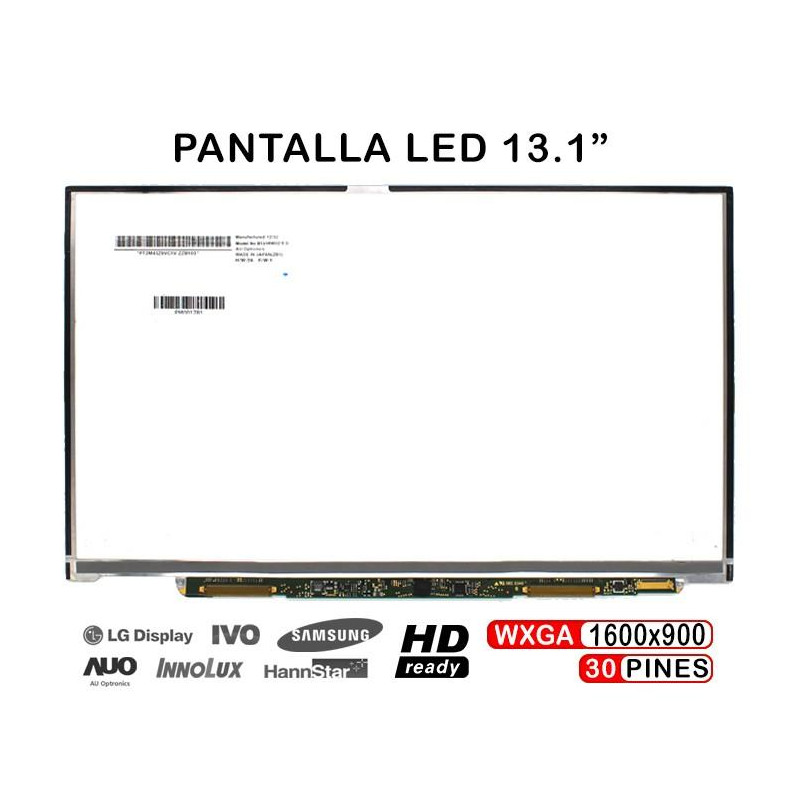 DISPLAY A LED DA 13,1" PER LAPTOP SONY VAIO VPC-Z SERIE B131RW02 V.0
