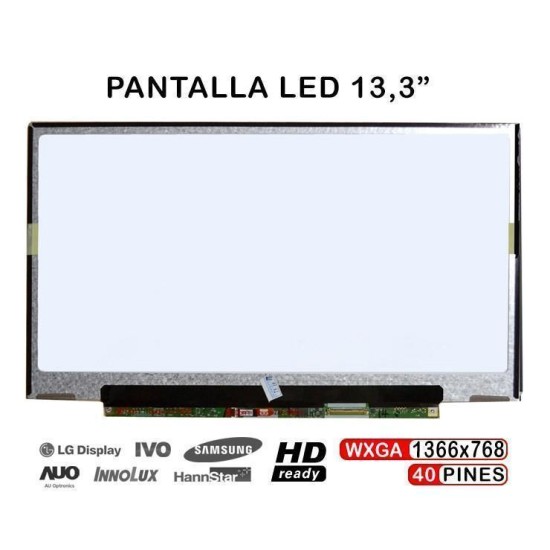 DISPLAY A LED DA 13,3" PER LAPTOP LP133WH2 LTN133AT25-T01 LTN133AT25-601 LTN133AT25-501 LTN133AT25-501
