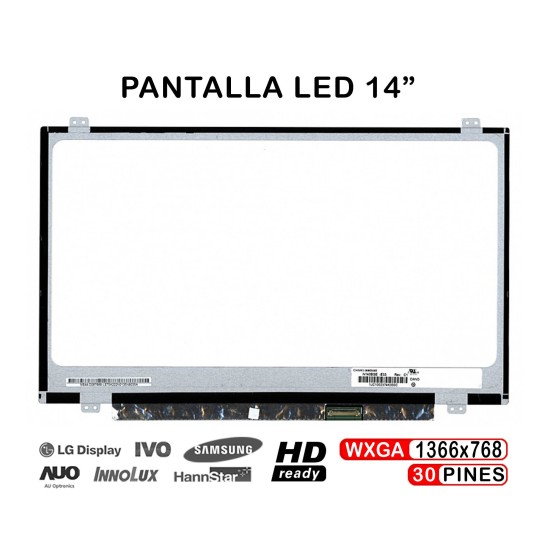 DISPLAY A LED PER LAPTOP DA 14" N140BGE-E33 EDP HD LED SLIM 30-PIN