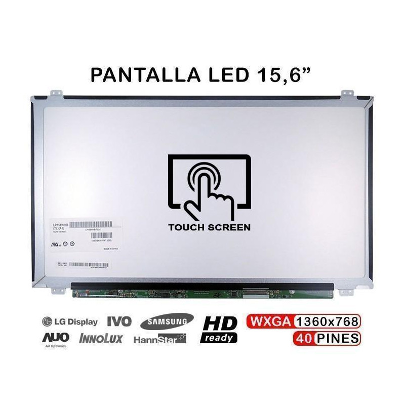 TOUCH SCREEN PER LAPTOP LTN156AT40 15.6" 40 PIN