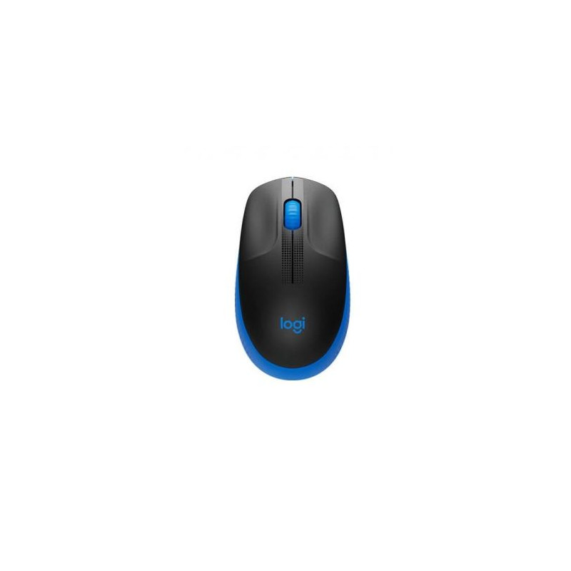 Logitech Mouse M190 senza fili nero blu, nuovo